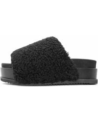 Roam - Fuzzy Platform Sandals - Lyst