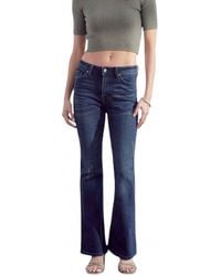 Kancan - Piper Mid Rise Bootcut Petite Jeans - Lyst