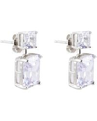 Marlyn Schiff - Princess Cut Drop Earrings - Lyst
