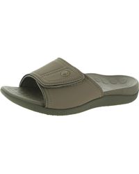 Vionic - 24 Kiwi Faux Leather Slip On Wedge Sandals - Lyst