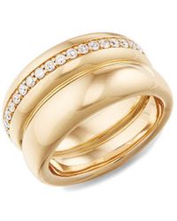 Lana Jewelry 14k 0.32 Ct. Tw. Diamond Double Bubble Ring - White