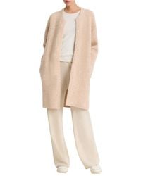 Vince - Textured Soft Sculpt Wool & Alpaca-Blend Car Coat - Lyst