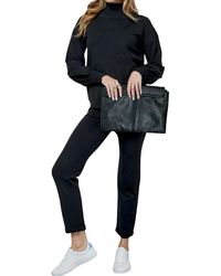 Cezele - Knit Solid Top And Pants Casual Set - Lyst
