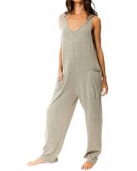 Bucketlist - Tank Textured Knit Jumpsuit With Pockets - Lyst