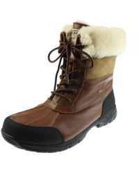 UGG - Butte Leather Sheepskin Winter Boots - Lyst