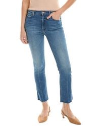 Mother - Denim Mid-rise Dazzler Opposites Attract Ankle Fray Jean - Lyst