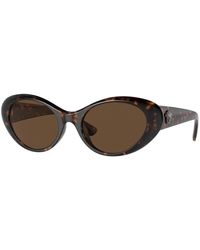 Versace - 53mm Havana Sunglasses Ve4455u-108-73-53 - Lyst