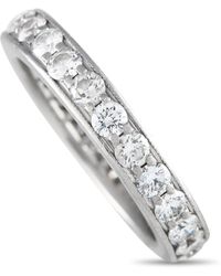 Tiffany & Co. - Platinum 1.27ct Diamond Eternity Band Ring Ti02-042524 - Lyst