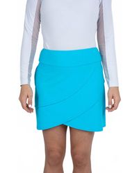 IBKUL - Upf Tulip Solid Layered Skort - Lyst