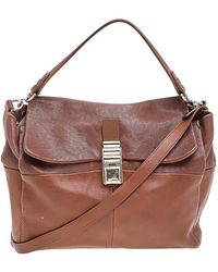 Lanvin - Leather Flap Shoulder Bag - Lyst