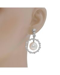 Assael - 18k White Gold Diamond 2.54ct. Tw. And South Sea Pearl Drop Earrings E5409 - Lyst