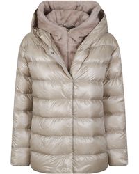 Herno - Glossy Quilted Plush-Lined Padded Down Jacket - Lyst