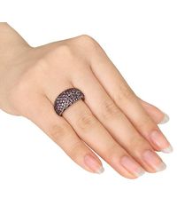 Mimi & Max - 1/6Ct Tw Diamond 1 4/5Ct Tgw Sapphire Ring Sterling - Lyst