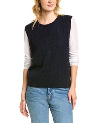 Alex Mill - Cable Knit Wool & Alpaca-blend Sweater Vest - Lyst