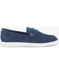 Lacoste - Cochet Suede Loafers - Lyst