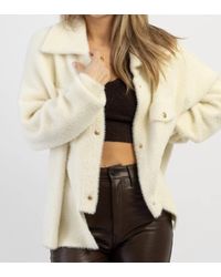 Bucketlist - Frankie Soft Fur Shacket - Lyst