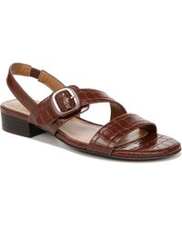 Naturalizer - Meesha Leather Open Toe Slingback Sandals - Lyst