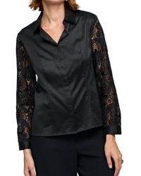 Hinson Wu - Sienna Long Sleeve Lace Shirt - Lyst
