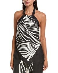 Nicholas - Skye Silk-Blend Halter Top - Lyst