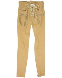 Unravel Project - Leather Skinny Lace Up Pants - Lyst