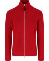 Maison Margiela - Ribbed Knit Zip Cardigan With High Collar And Four-Stitch Detail - Lyst