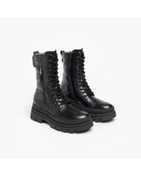 Nero Giardini - Leather Combat Boots - Lyst