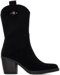 Xti - Italian Western Suede Booties Refresh Collection By - Lyst