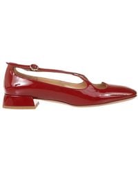A. BOCCA - Leather Ankle Strap Shoes With Cut-Out Design - Lyst