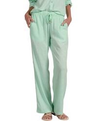 Elan - Linen Drawstring Pant - Lyst
