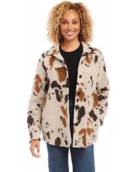 Karen Kane - Blaise Print Shirt Jacket - Lyst