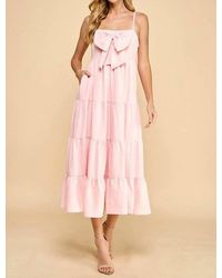 TCEC - Day Dreaming Bow Accent Dress - Lyst