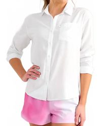HUK - Point Button Down Shirt - Lyst