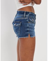 American Eagle Outfitters - Ae Ne(x)t Level Low-rise Denim Short Short - Lyst