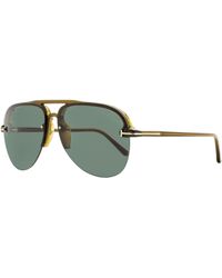 Tom Ford - Pilot Sunglasses Tf1004 Terry-02 45n Transparent Champagne 62mm - Lyst