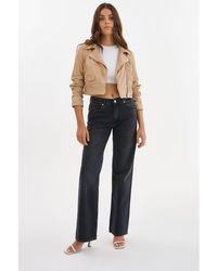 Lamarque - Janika Cropped Leather Biker Jacket - Lyst