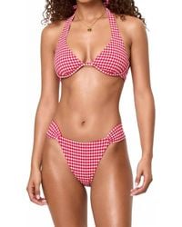 LSPACE - Dolce Plaid Bikini Bottom - Lyst