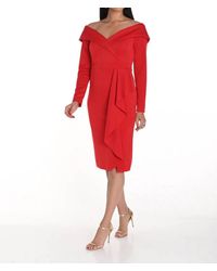 FRANK LYMAN - Off Shoulder Cocktail Dress - Lyst