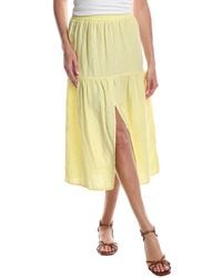 Nation Ltd - Esmeralda Linen Midi Skirt - Lyst