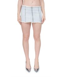 Siedres - Loran Crystal Embellished Denim Mini Skirt - Lyst