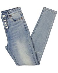 Blank NYC - The Great Jones High-rise Distressed Skinny Jeans - Lyst