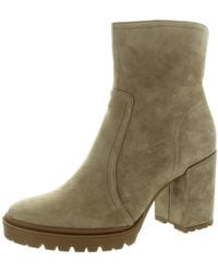 Steve Madden - Dovesy Block Heel Suede Ankle Boots - Lyst