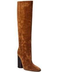 Ferragamo - Pampero Suede Knee-high Boot - Lyst