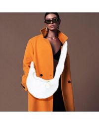 Fashnzfab - Faux Fur Fuzzy Plush Crossbody Bag - Lyst