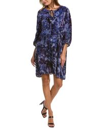 Johnny Was - Azure Velvet Relaxed Dress - Lyst