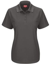 Red Kap - Short Sleeve Performance Knit Pocketless Core Polo - Lyst