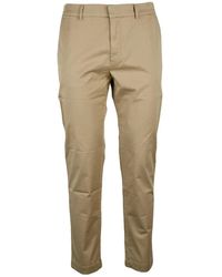 Barena - Khaki Stretch Trousers - Lyst