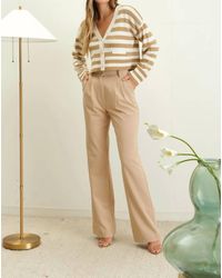 The Workshop - Stripe Long Sleeve Knit Button Down Cardigan - Lyst