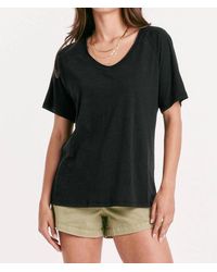 Another Love - Taylor Relaxed V-neck Slubbed Basic Tee - Lyst
