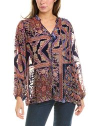 Johnny Was - Lydia Silk-blend Blouse - Lyst
