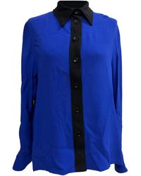 JOSEPH - Two Tone Button Down Blouse - Lyst